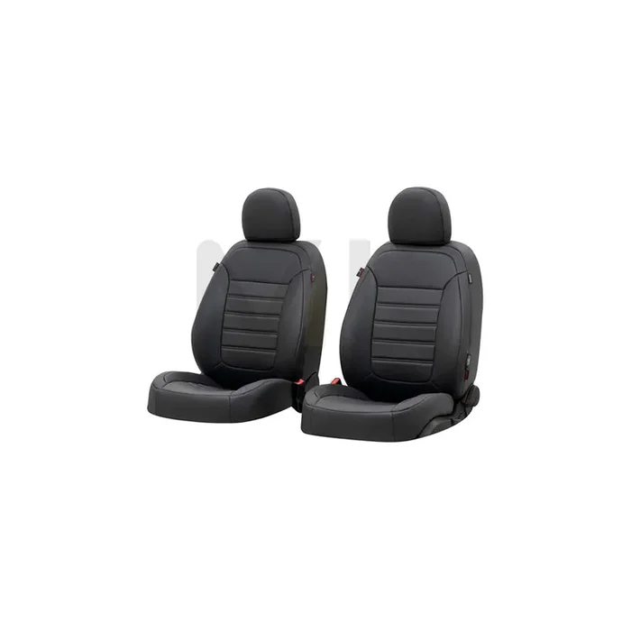 WALSER Robusto 38411 Car seat cover Black, PVC, Front