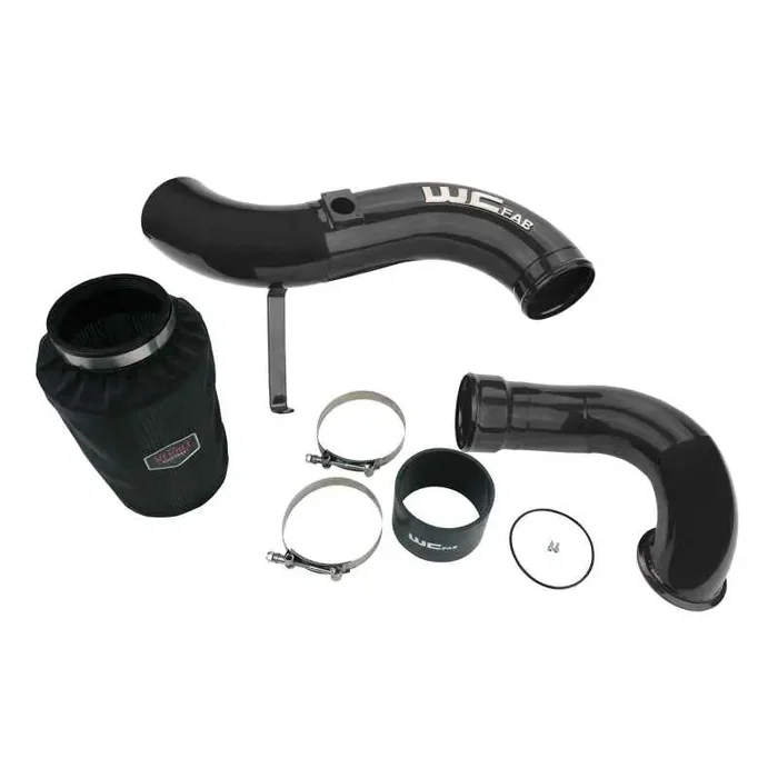Wehrli 06-07 Chevrolet 6.6L LBZ Duramax 4in Intake Kit Stage 2 – Gloss Black