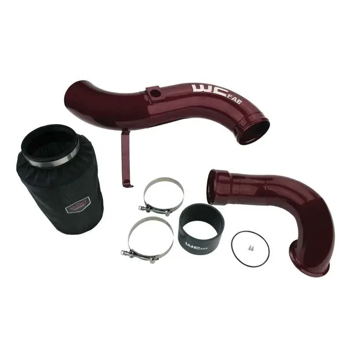 Wehrli 06-07 Chevrolet 6.6L LBZ Duramax 4in Intake Kit Stage 2 – WCFab Red