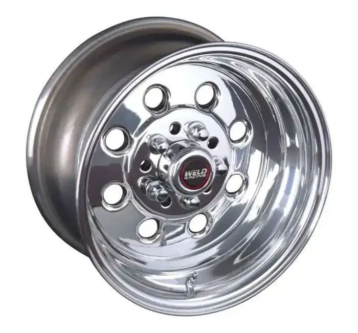 Weld Draglite 15×6 / 5×4.5 & 5×4.75 BP / 3.5in. BS Polished Wheel – Non-Beadlock