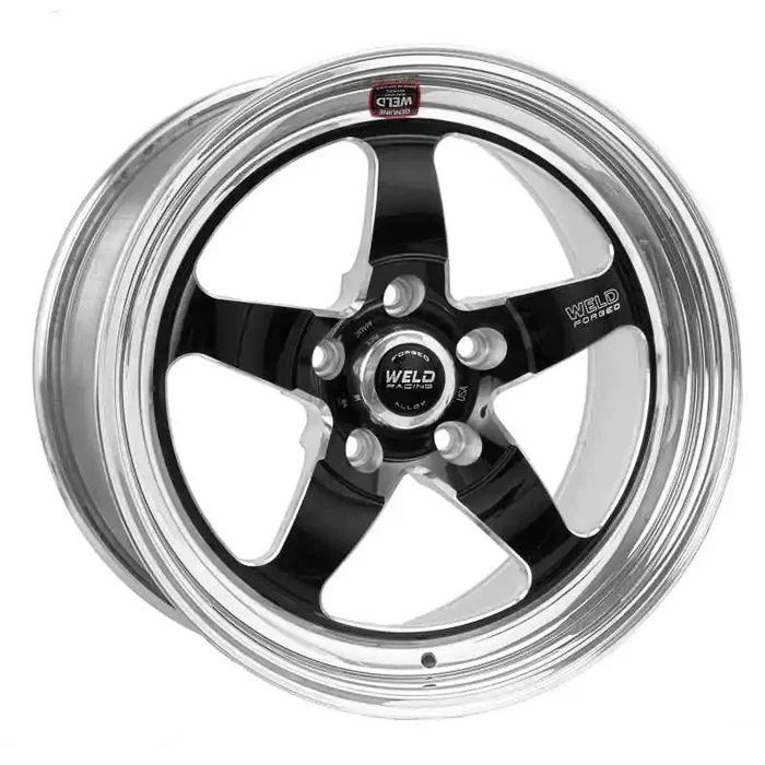 Weld S71 18×9 / 5×4.5 BP / 6.1in. BS Black Wheel (High Pad) – Non-Beadlock