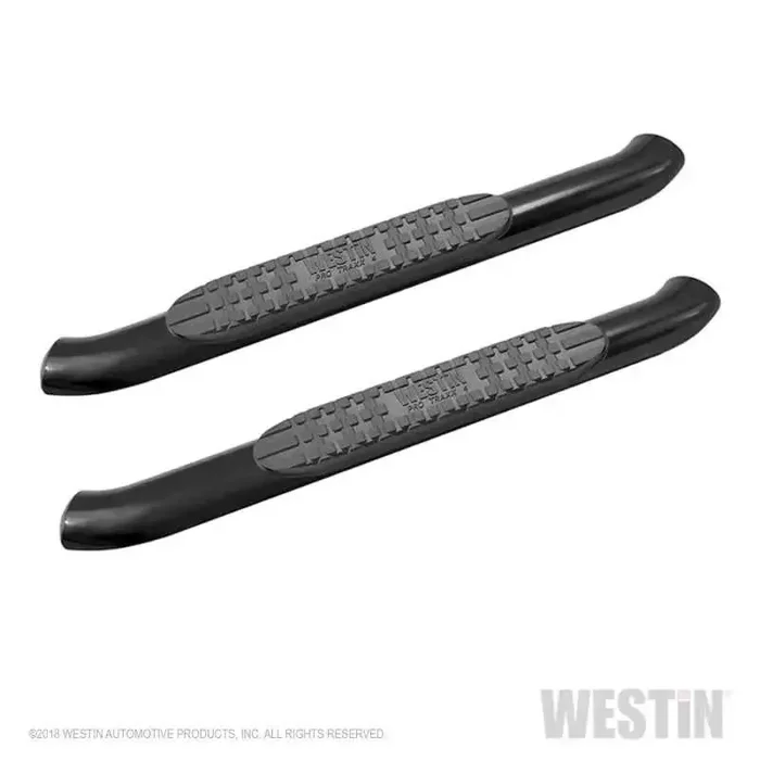 Westin 18-20 Jeep Wrangler JL 2DR PRO TRAXX 4 Oval Nerf Step Bars – Textured Black