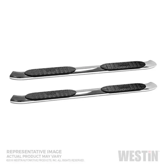 Westin 2019 Chevrolet Silverado/Sierra 1500 Crew Cab Non LD PRO TRAXX 5 Oval Nerf Step Bars – SS