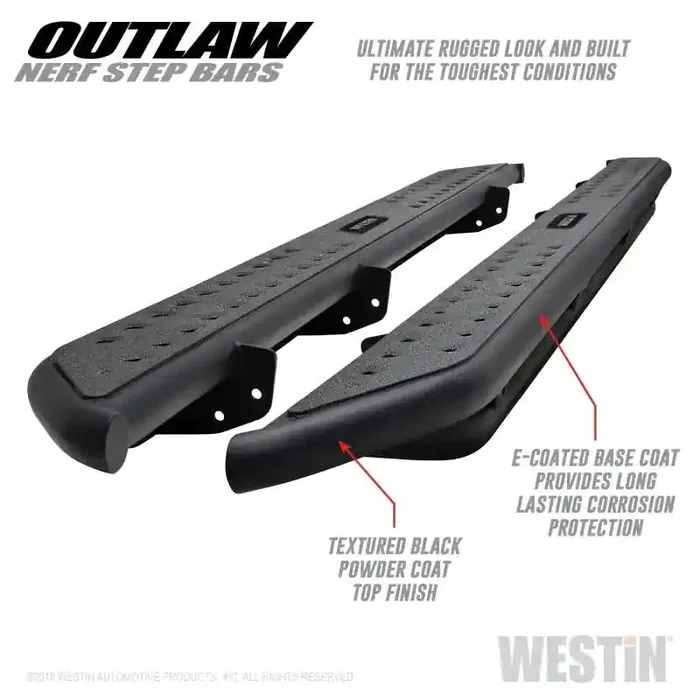 Westin 2019 Dodge Ram Crew Cab ( Excludes 1500 Classic) Outlaw Nerf Step Bars