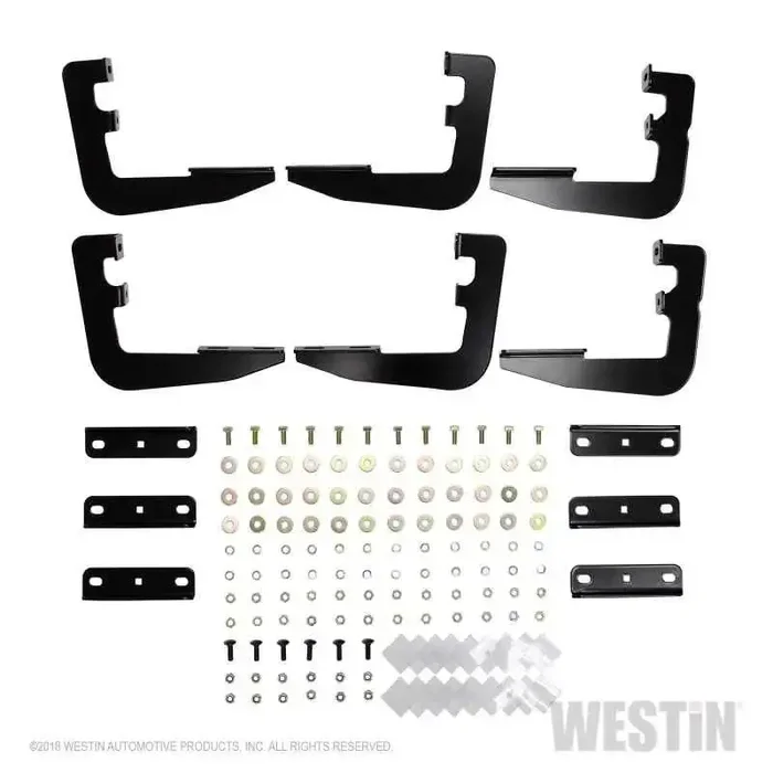 Westin 2019 Ram 1500 Quad/Crew Cab (Excl. 2019 Ram 1500 Classic) Running Board Mount Kit – Black
