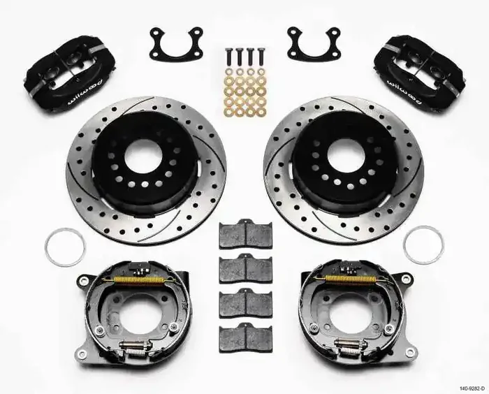 Wilwood Forged Dynalite P/S Park Brake Kit Drilled Small Ford 2.50in Offset