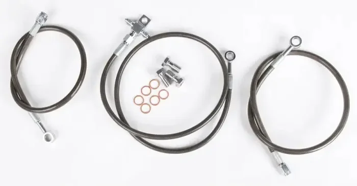 YFZ450-F-SMOKE Brakeline Front 3 Line Yam Smk