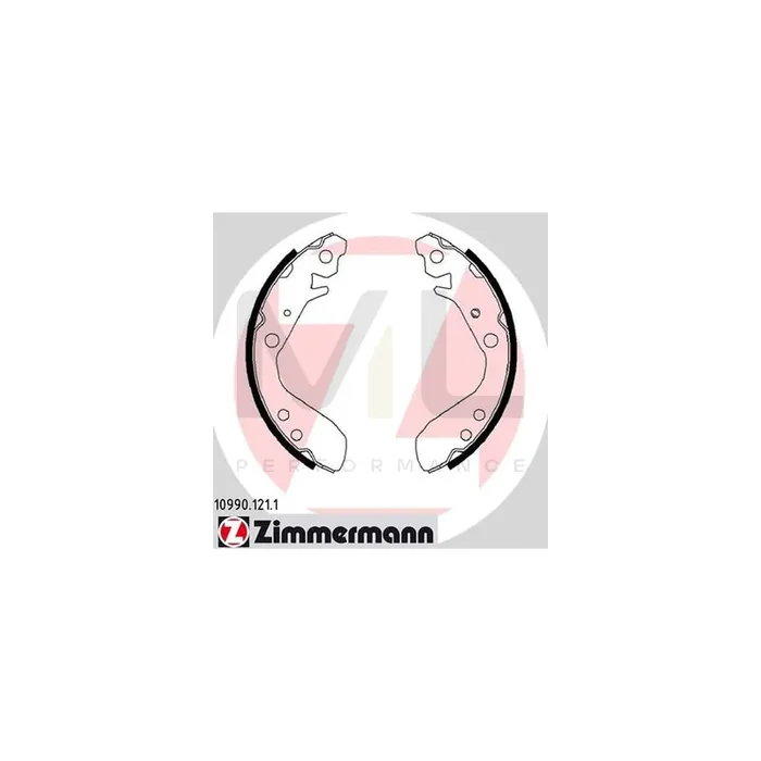ZIMMERMANN 10990.121.1 Brake Shoe Set for HONDA Jazz Hatchback (GD, GE3, GE2) Photo corresponds to scope of supply